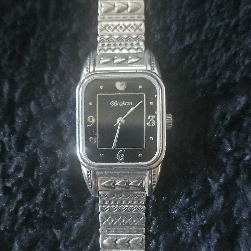 Brighton Brussels Tank Silver Plated Ladies Wrist Watch